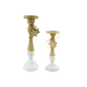 White Candle Holder (37cm)