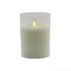 Transparent LED Battery Candle (10 cm)