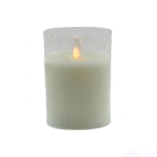Transparent LED Battery Candle (10 cm)
