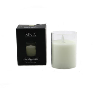 Transparent LED Battery Candle (10 cm)