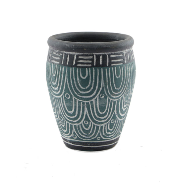 Green Nomad Round Vase (19 cm)