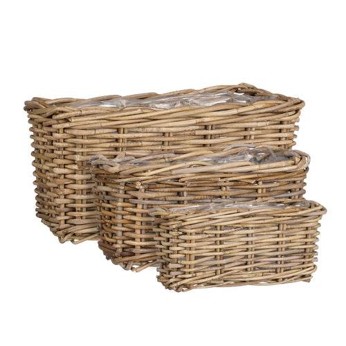Grey Marcia Rectangle Basket (34 cm)