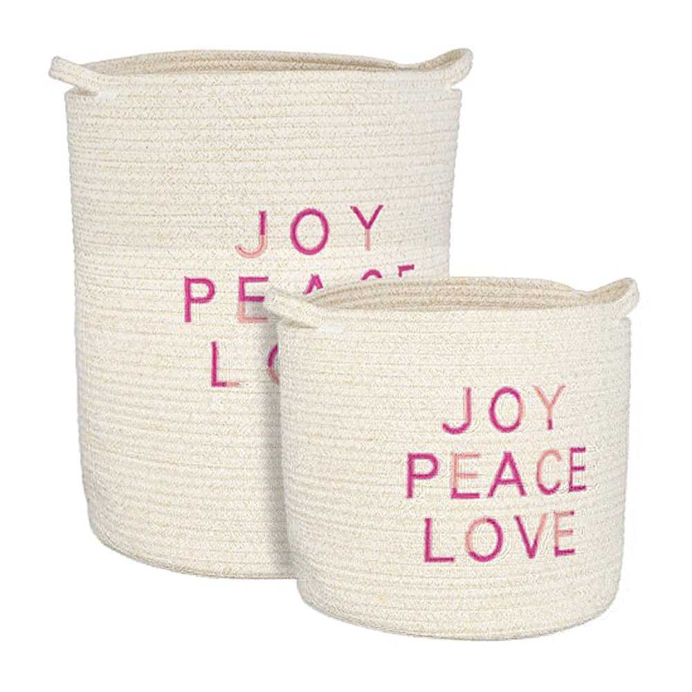 Joy Peace Love Basket (30 cm)