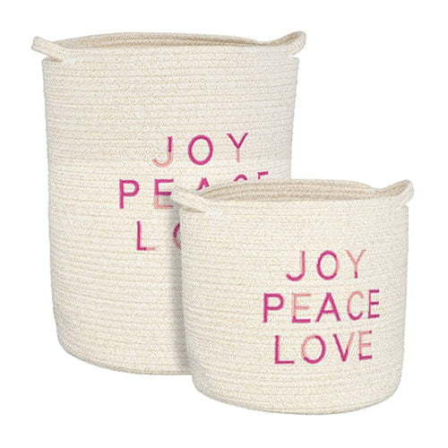Joy Peace Love Basket (30 cm)