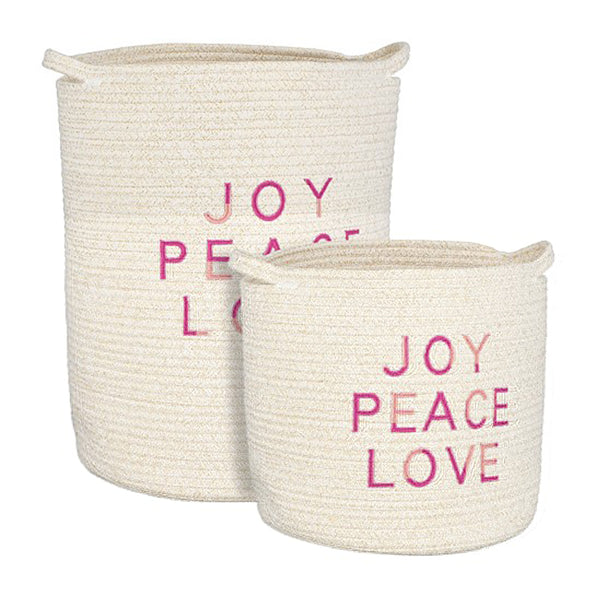 Joy Peace Love Basket (30 cm)