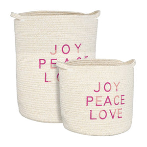 Joy Peace Love Basket (46 cm)