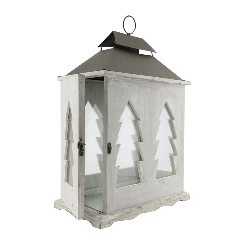 White Wash Lantern (52cm)