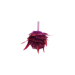 Dark Red Feather Ball (11cm)