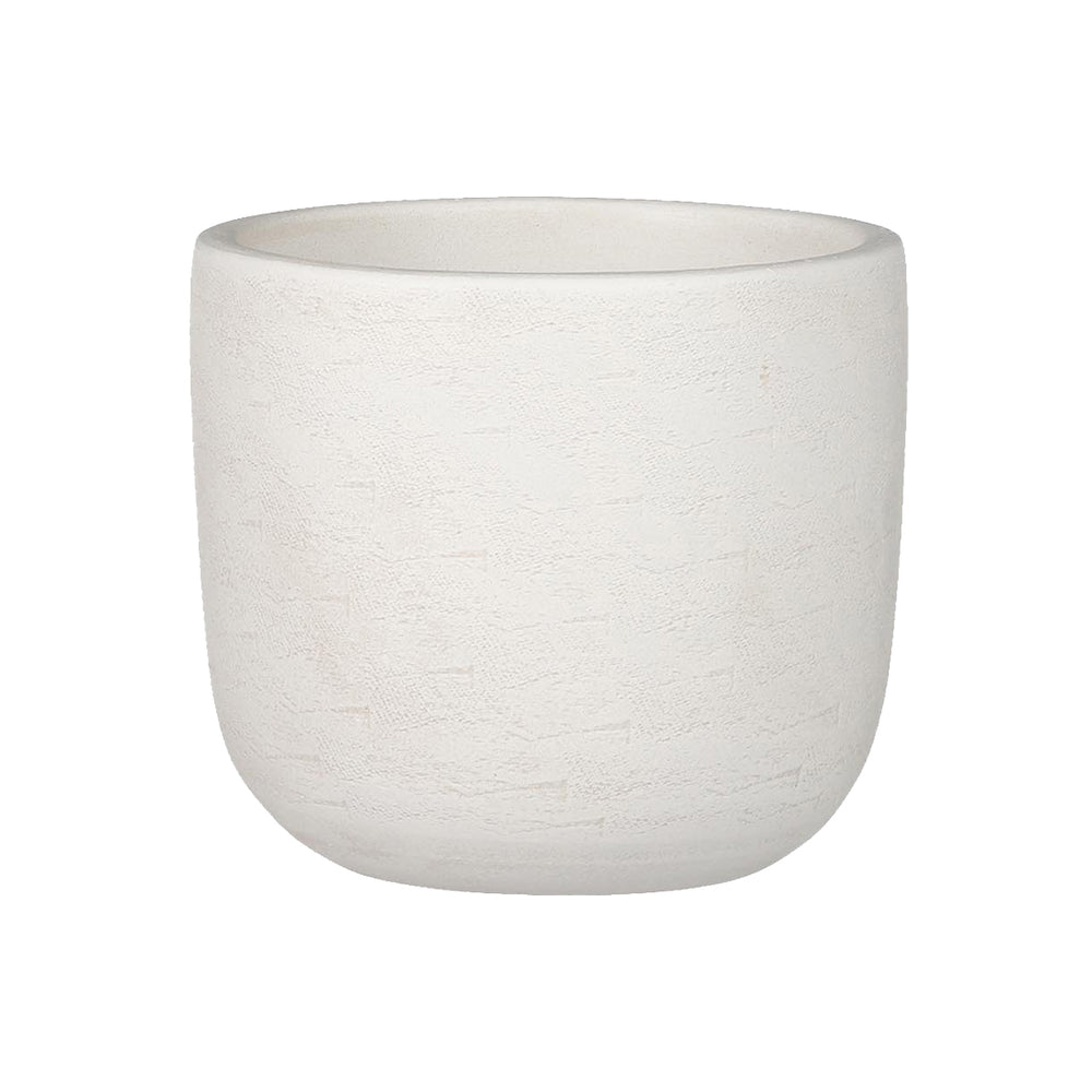 Nora Round Off White Pot (16 cm)