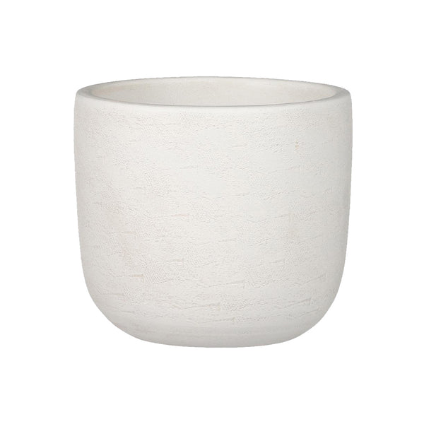 Nora Round Off White Pot (16 cm)