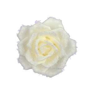 Cream Rose Clip (5cm)