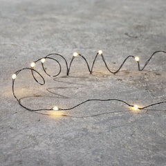 Black Warm White String Light 150 LED