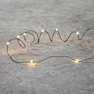 Black Warm White String Light 150 LED