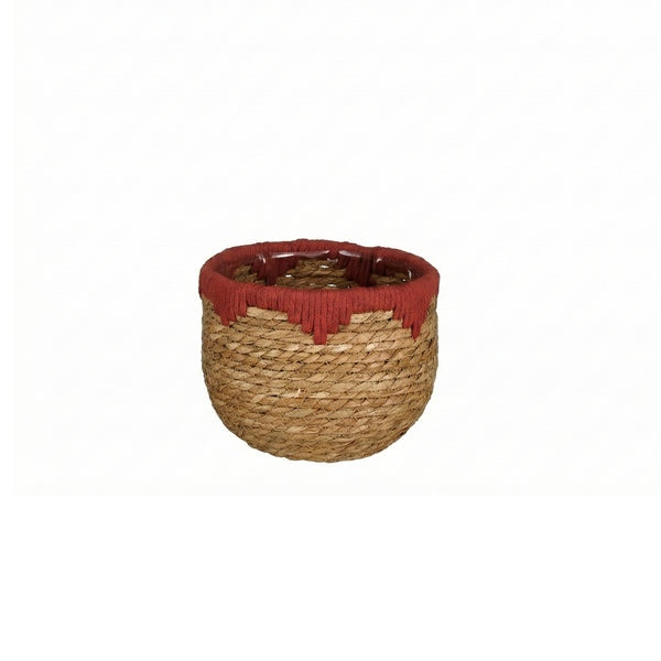 Red Jorck Round Basket (18 cm)