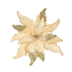 Gold Poinsettia Clip (24cm)