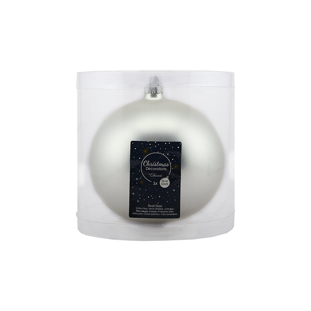 Plain Matt Bauble (15cm)