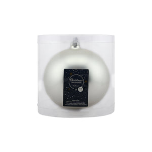 Plain Matt Bauble (15cm)