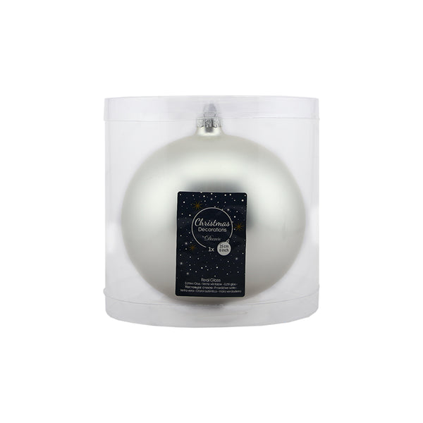 Plain Matt Bauble (15cm)