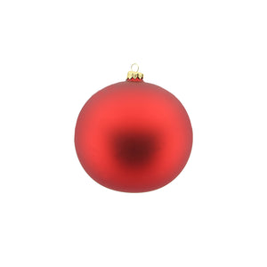 Matt Red Glass Bauble (15cm)