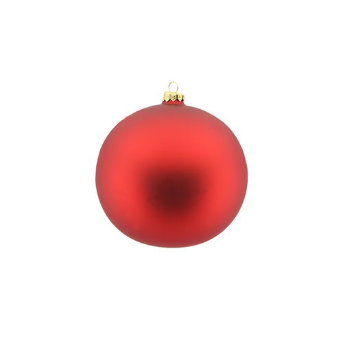 Matt Red Glass Bauble (15cm)