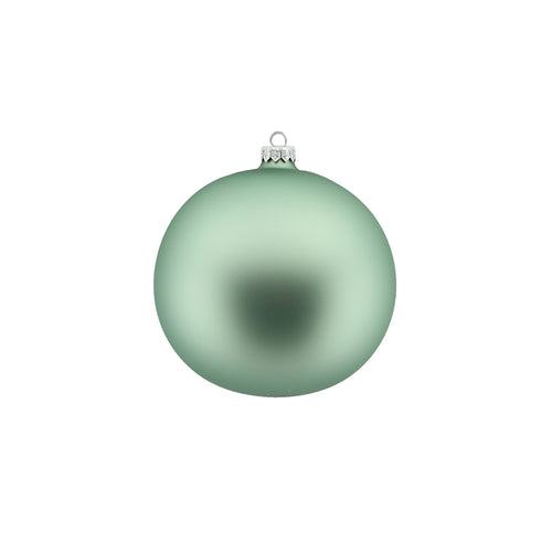 Matt Eucalyptus Glass Bauble (15cm)