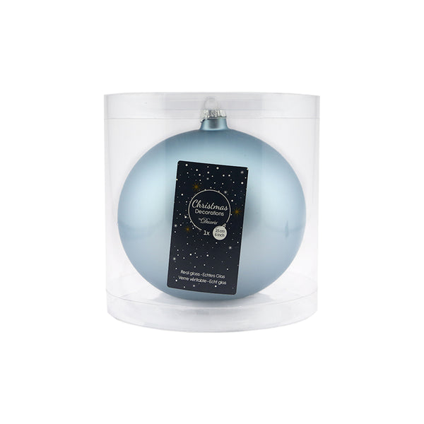 Matt Glass Bauble (15cm)
