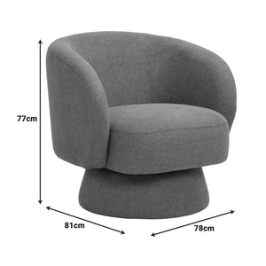 Terracotta Kreslo Swivel Armchair (81 cm)