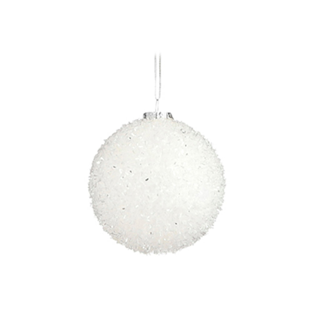 Unbreakable White Bauble (8cm)