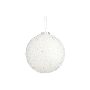 Unbreakable White Bauble (8cm)