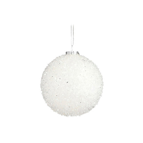 Unbreakable White Bauble (8cm)