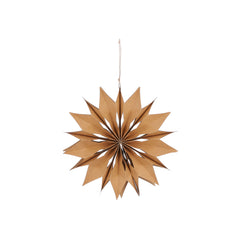 Light Brown Hanging Snowflake (30cm)