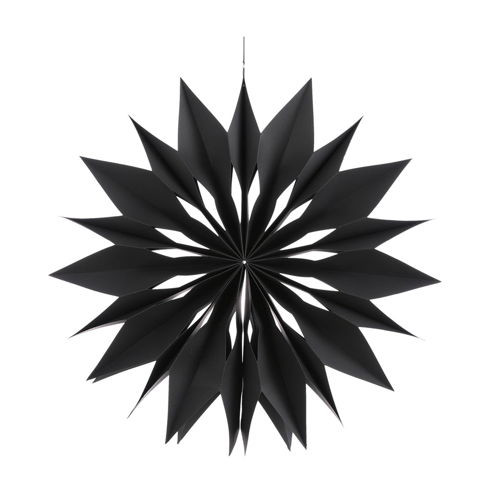 Black Hanging Snowflake (60cm)