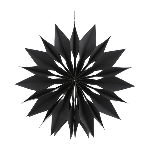 Black Hanging Snowflake (60cm)