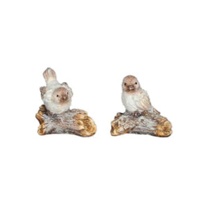 White Brown Bird (8cm)