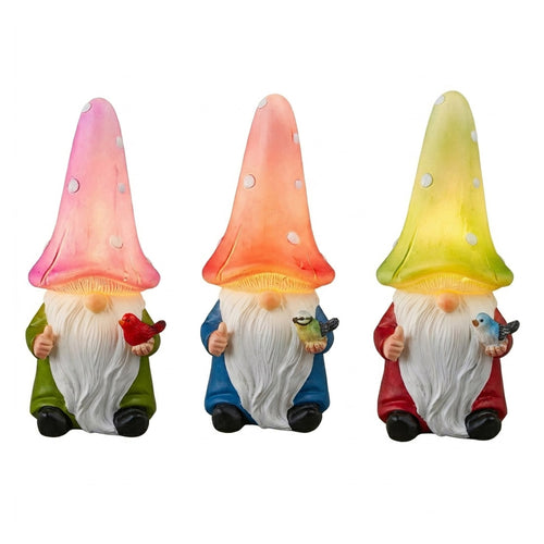 Solar LED Gnome (Pink/Green/Purple)