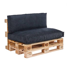 Dark Blue Ibiza Pallet Cushion Set 2pcs (120 cm)