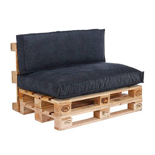 Dark Blue Ibiza Pallet Cushion Set 2pcs (120 cm)