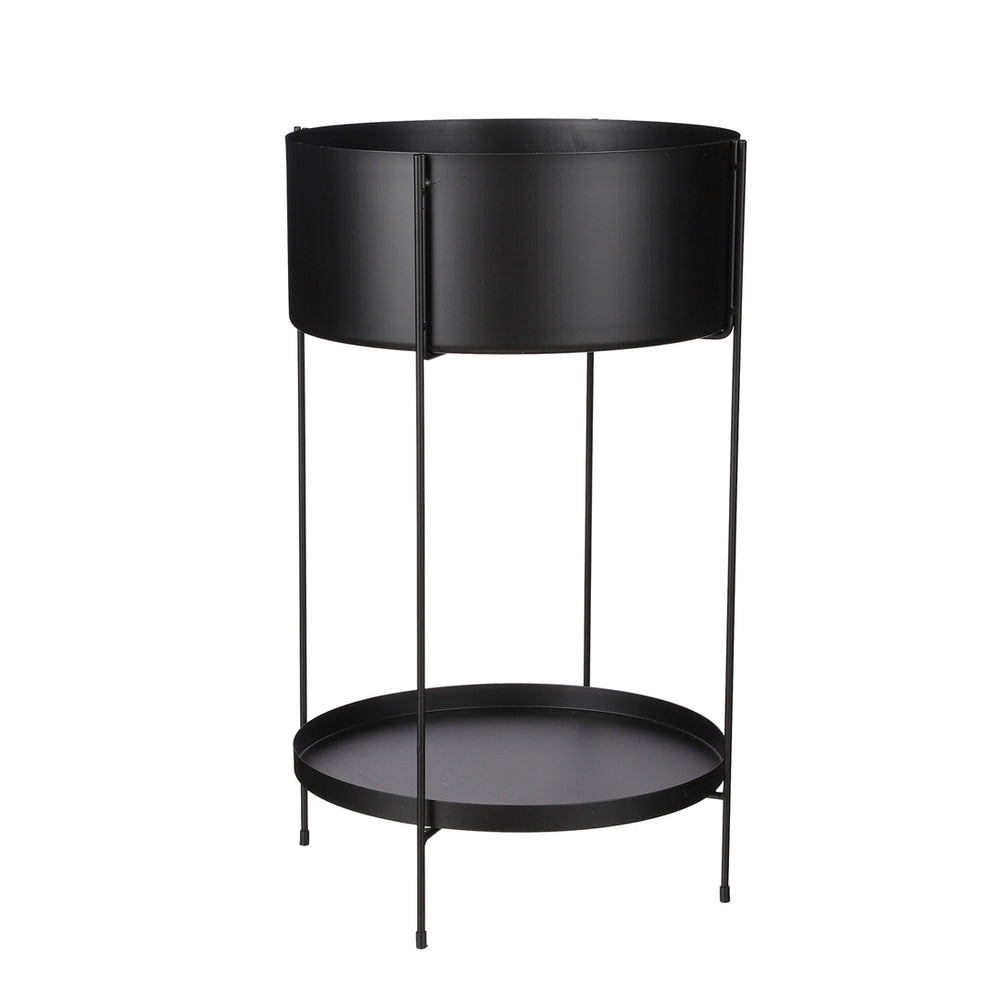 Nicole Black Pot On Stand (60.5 cm)
