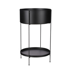 Nicole Black Pot On Stand (60.5 cm)