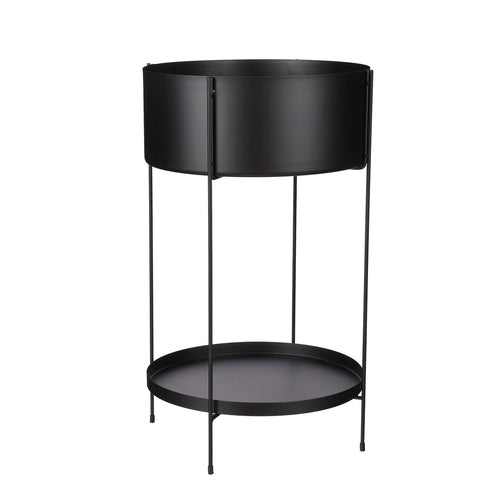 Nicole Black Pot On Stand (60.5 cm)