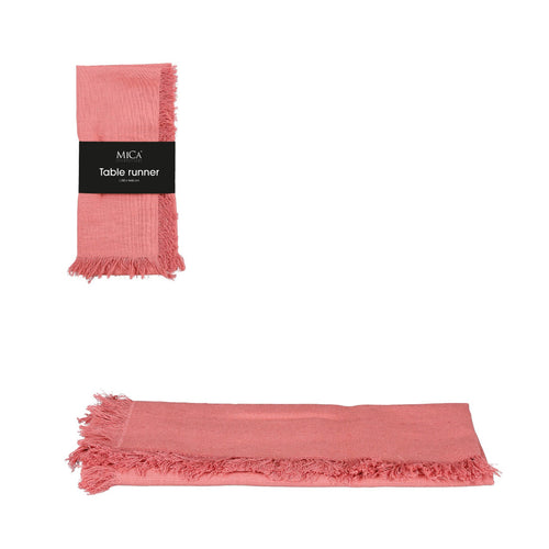 Villia Salmon Fabric Table Runner (180 cm)