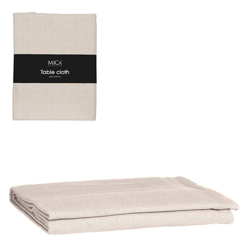 Villia table cloth beige - l250xw140cm