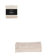 Villia napkin beige 4 pieces - l40xw40cm