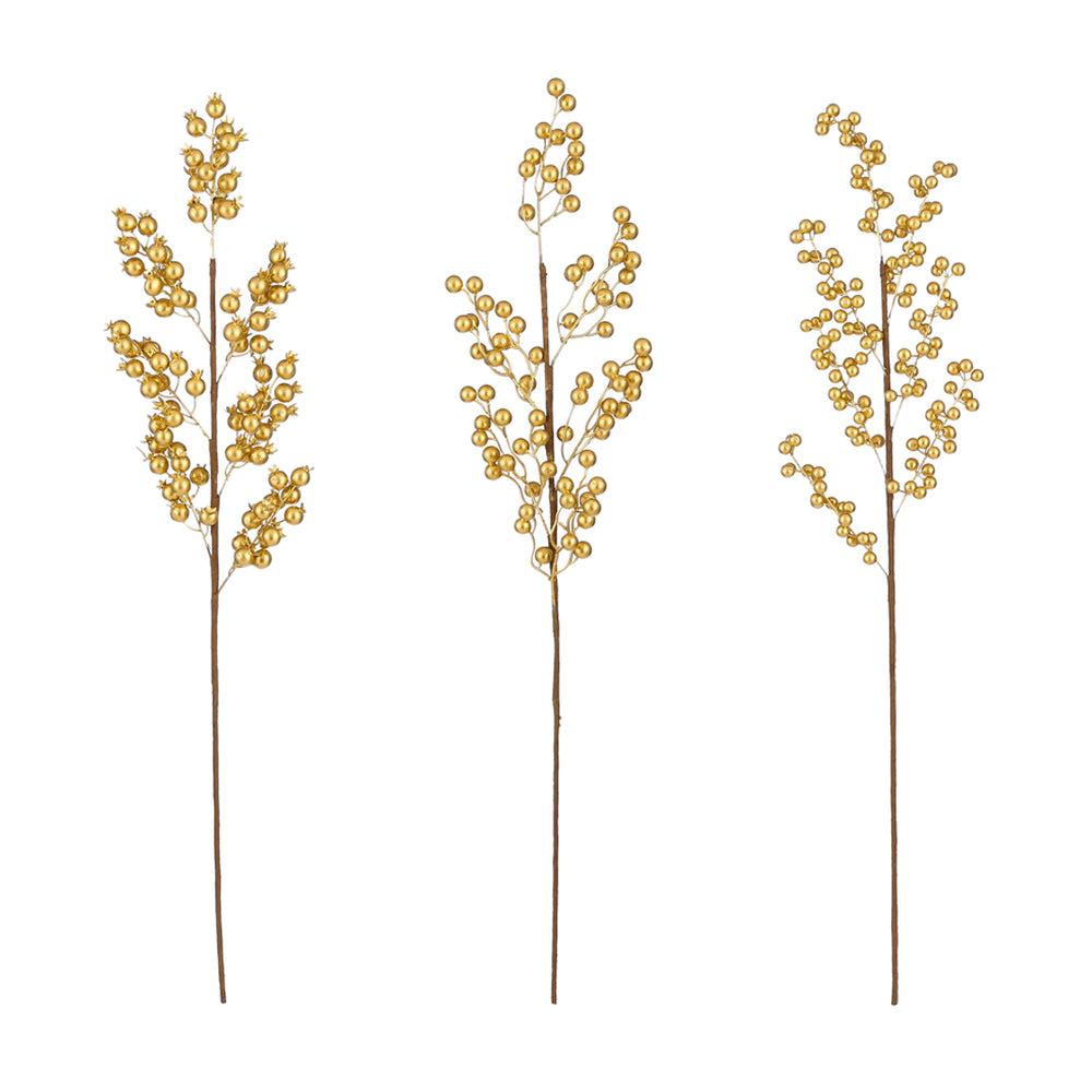 Gold Berry Spray (80cm)