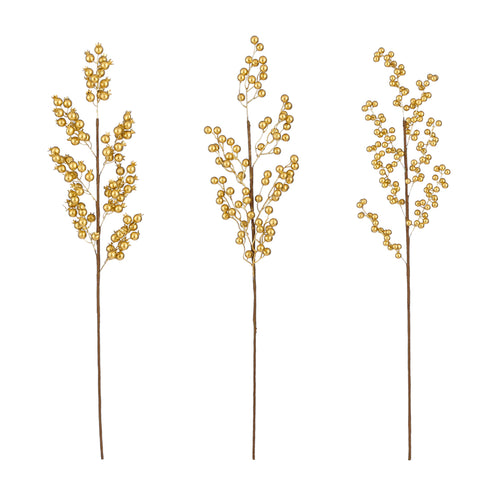 Gold Berry Spray (80cm)