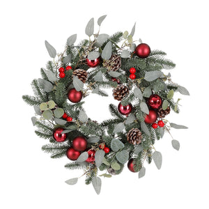 Red Benton Wreath (50cm)