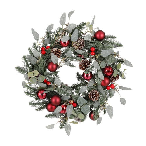 Red Benton Wreath (50cm)