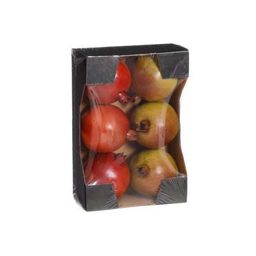 Deco Pomegranate 6pcs (7.5 cm)