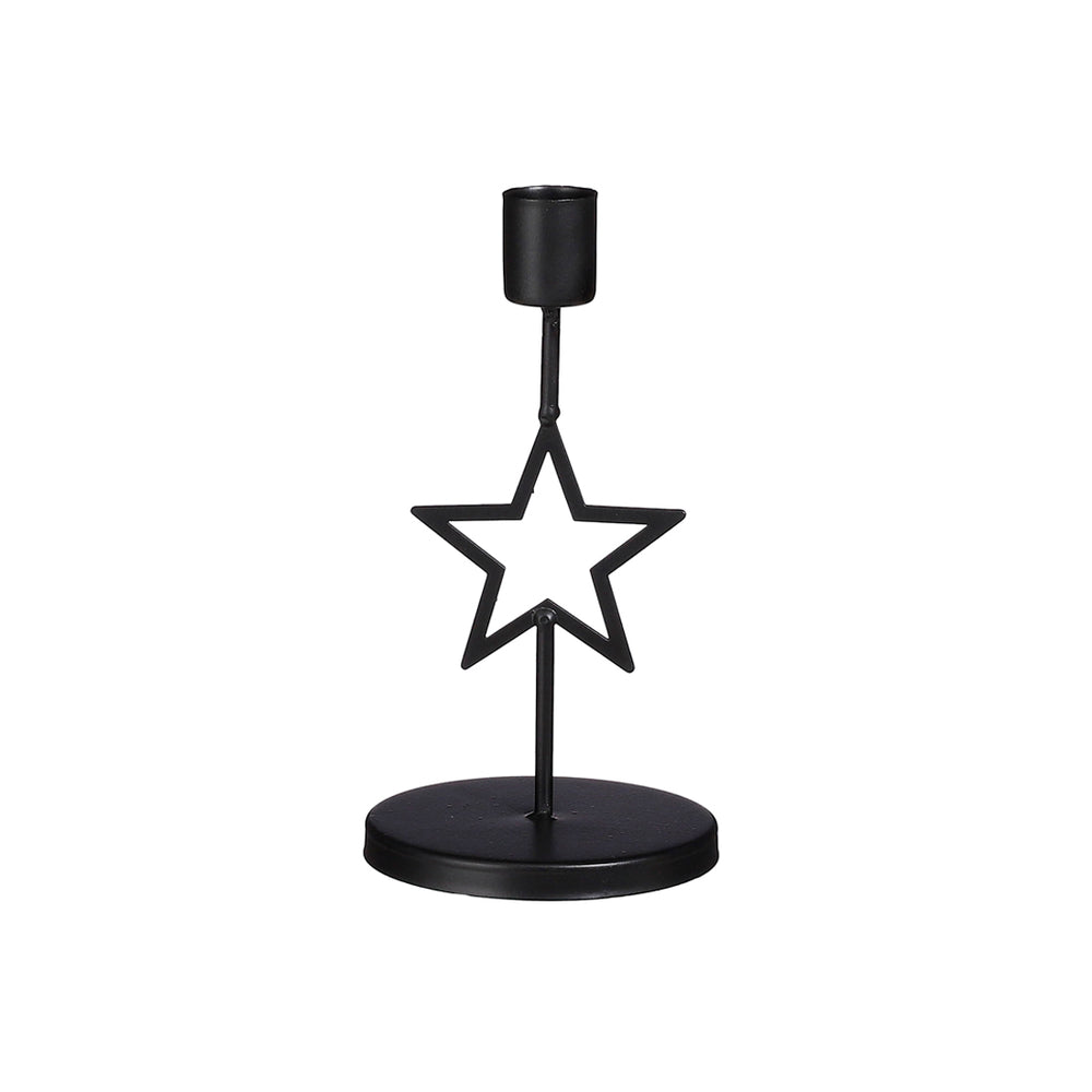 Black Star Candle Holder (17 cm)