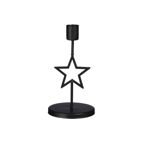 Black Star Candle Holder (17 cm)